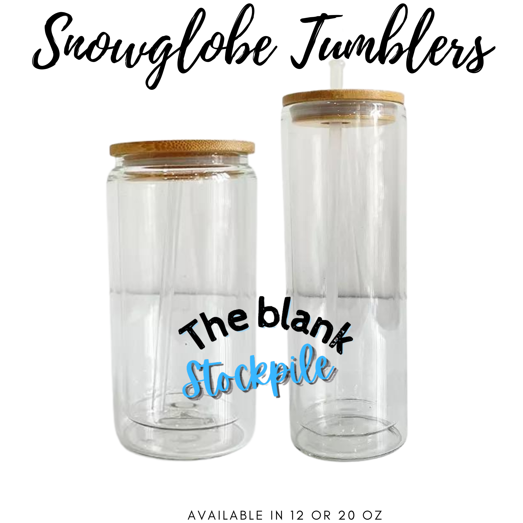 BLANK Snow globe Libbey Glass Can Jars – Another Way Boutique, LLC