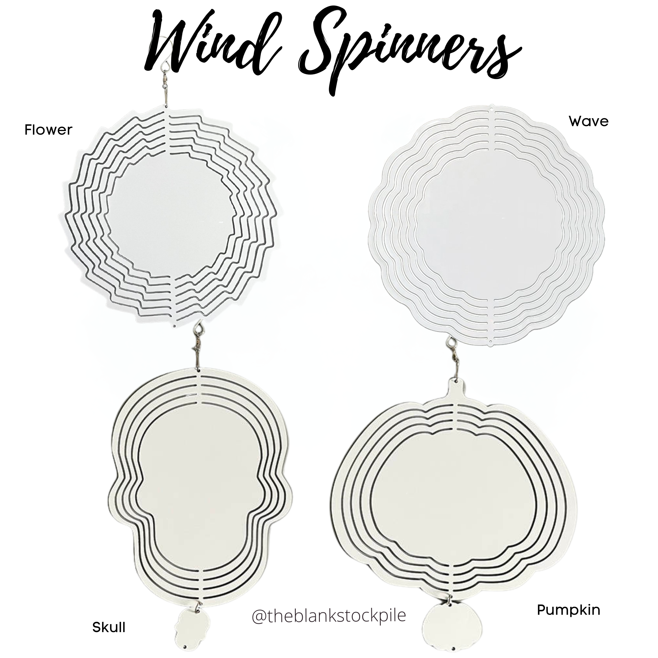Wind spinner deluxe pack metal sublimation blanks