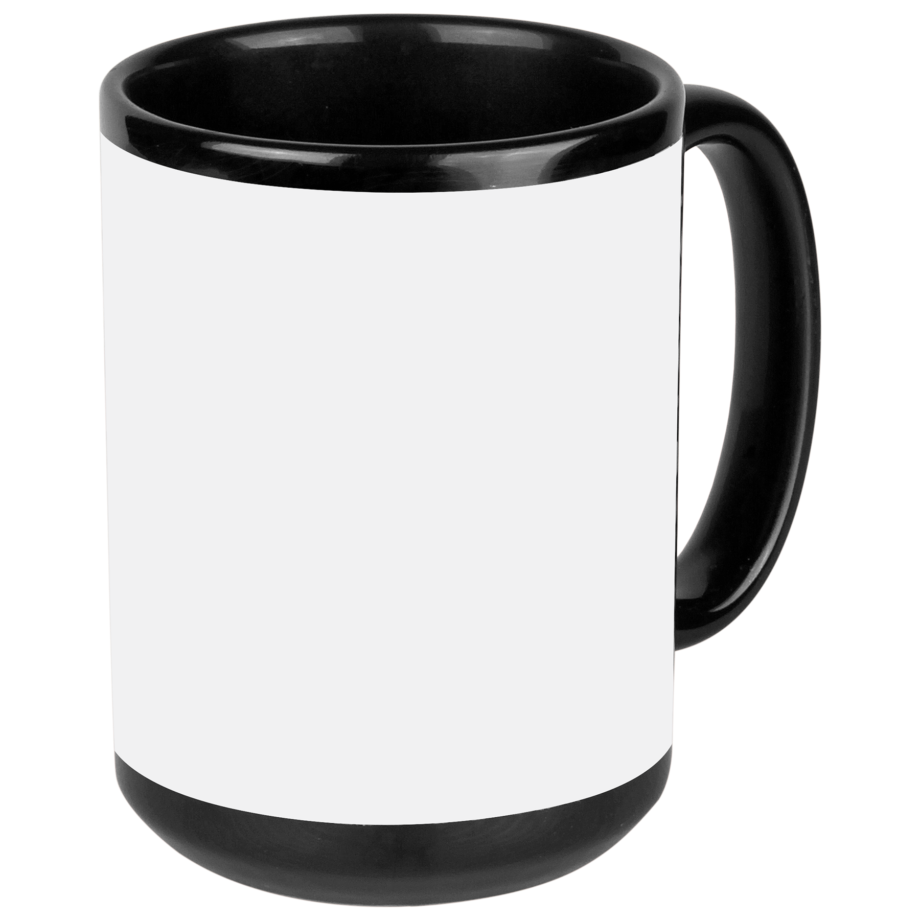 White Ceramic Mug 15oz  Plain White Coffee Mug