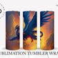 Phoenix Rising Water Color Print 20oz 30oz Sublimation Tumbler Designs