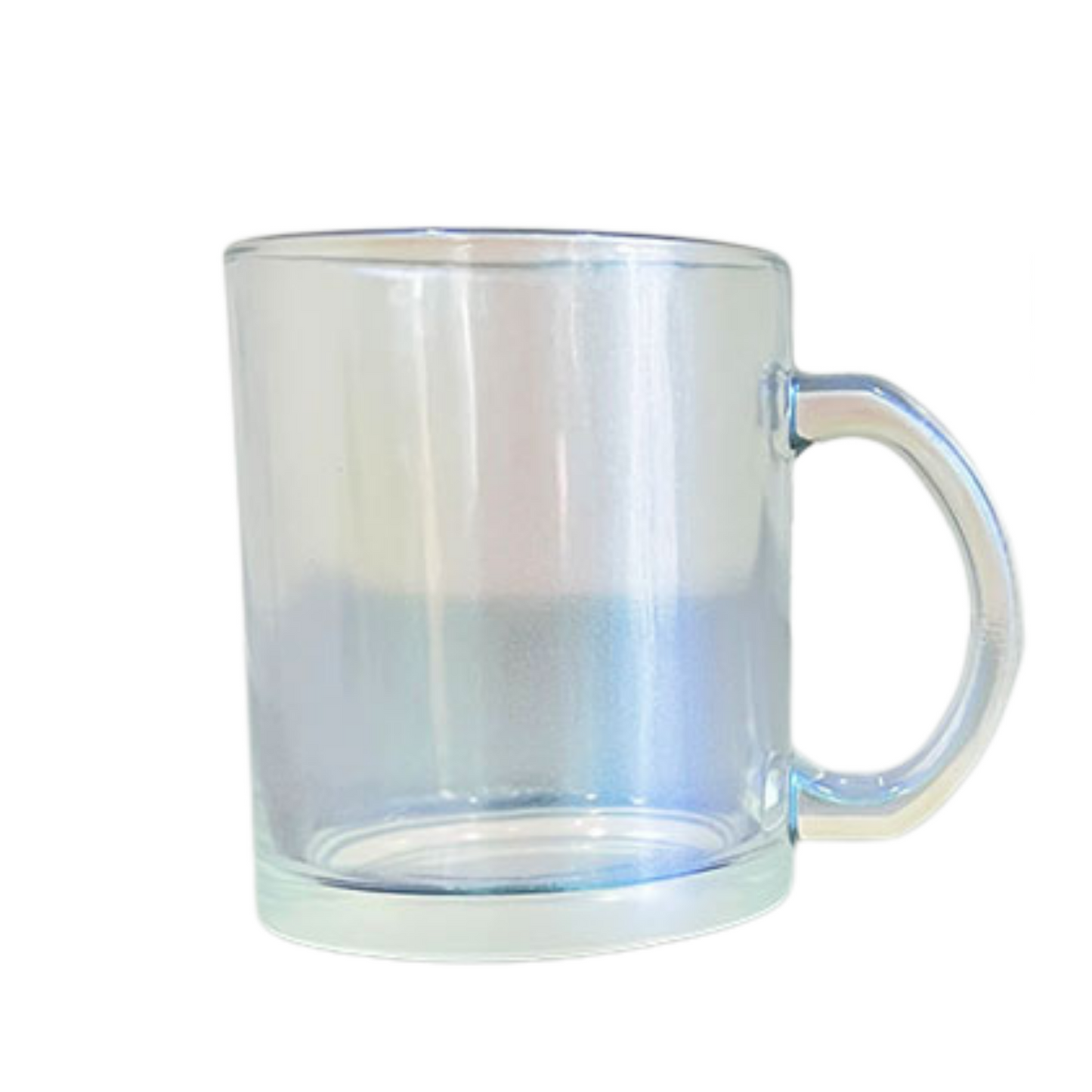 11oz Sublimatable Iridescent Glitter Glass Mug