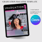 Modern Graduation Magazine Layout Template