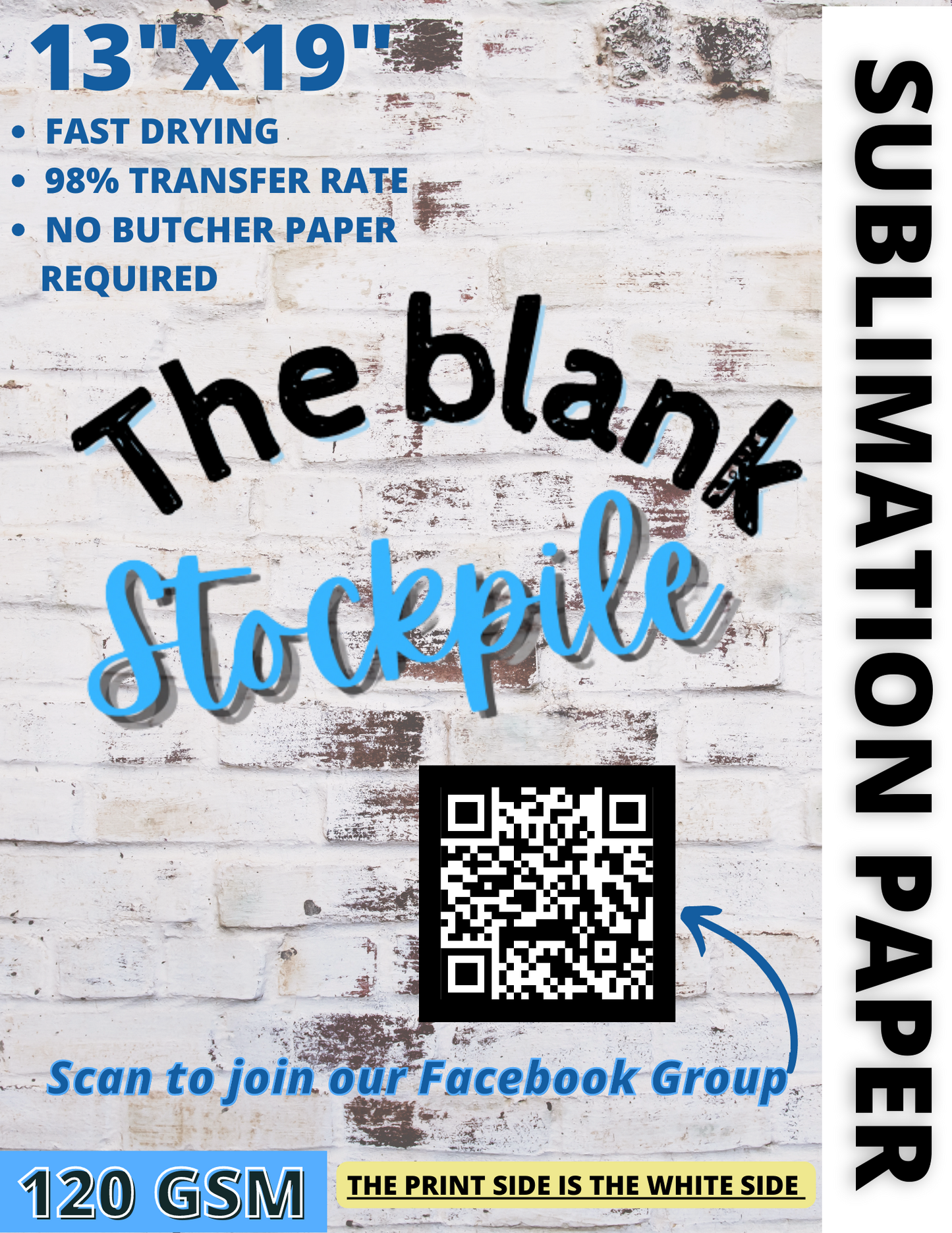 The Blank Stockpile Sublimation Ink & Paper