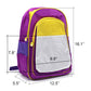 Large Kids Multi Color Backpack