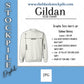 GILDAN White size chart (sweatshirt, hoodie, long sleeve & short sleeve tee)