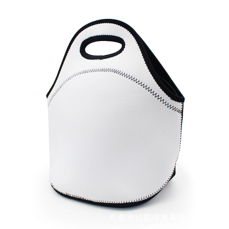 Sublimation Neoprene Lunch Bag | Black Bottom| Printable on both sides