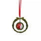 Christmas Decoration Wreath Zinc Alloy Blank Christmas Ornaments
