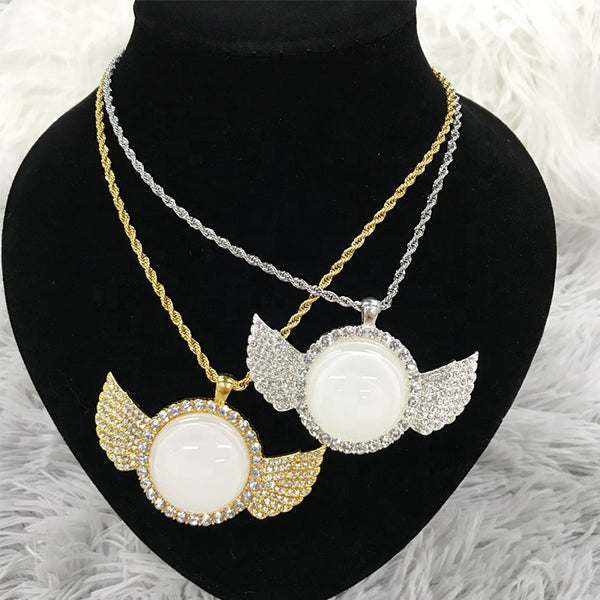 Wings Photo necklace- Sublimation Blank – The Blank Stockpile