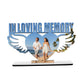 In Loving Memory with Wings Photo stand |Sublimation Wood Blank with wings| Memorial Gift| Rememberance| Loving Momento