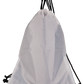 White/Black Sublimatable Drawstring Bag