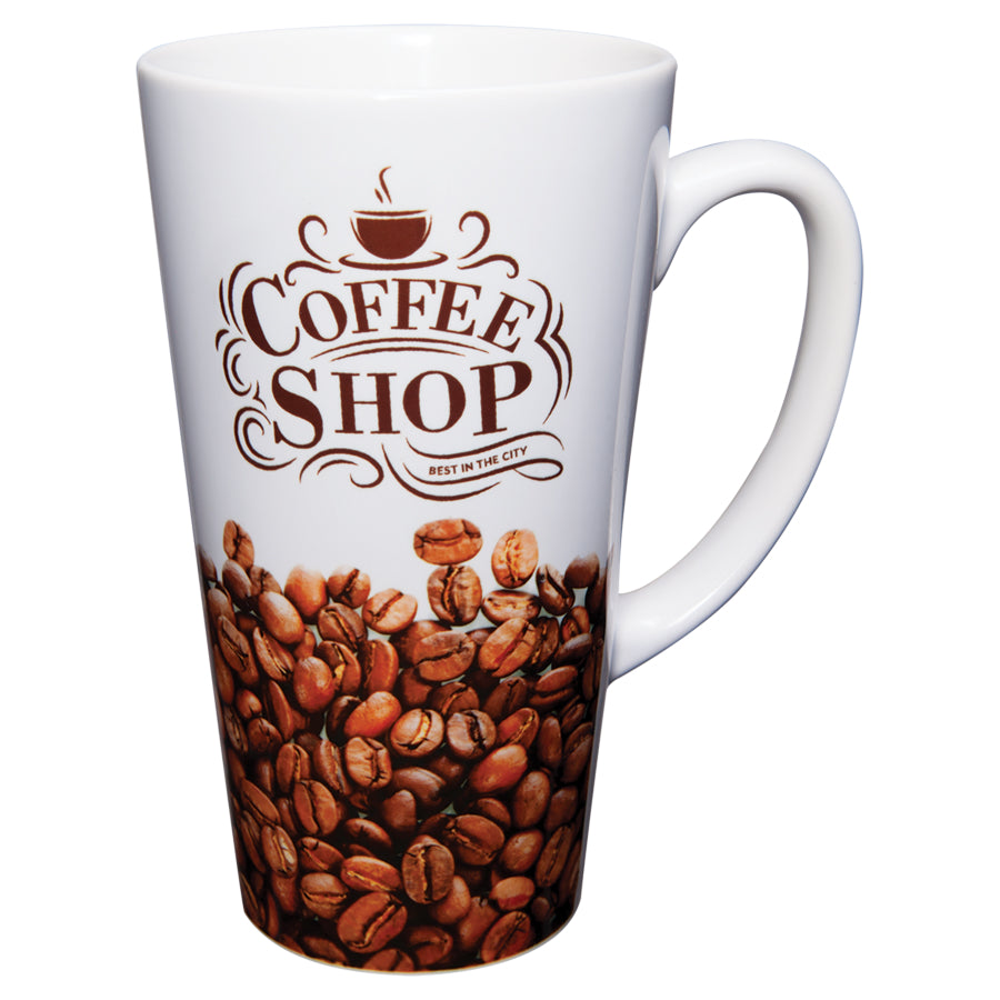 Latte Mug Sublimation Blank Ceramic 17oz Coffee Cup
