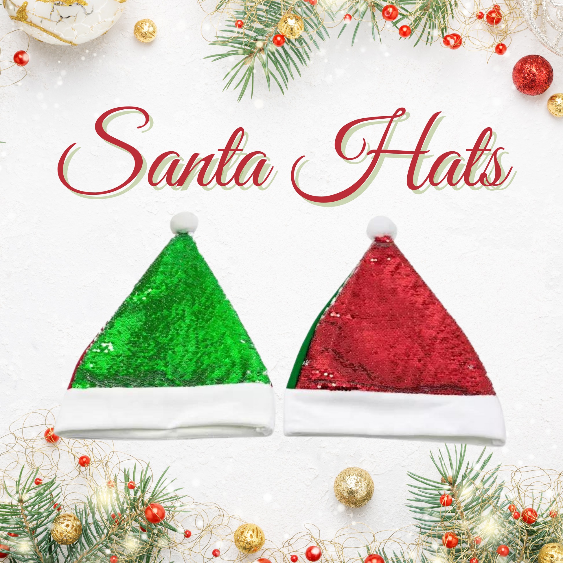 Magic Sequins Sublimation Christmas Santa Hat – The Blank Stockpile