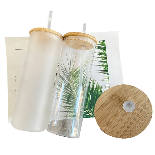 Beer Can Glass w/ Bamboo Lid - You Got This - Cleo + Kin