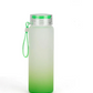 FROSTED Ombre Color 500ml/16.9oz Glass Water Bottle